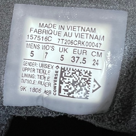 Converse Unisex Chuck Taylor All Star Hi Cordura Shoe Size 5 or 7 #B1174 - Picture 9 of 10
